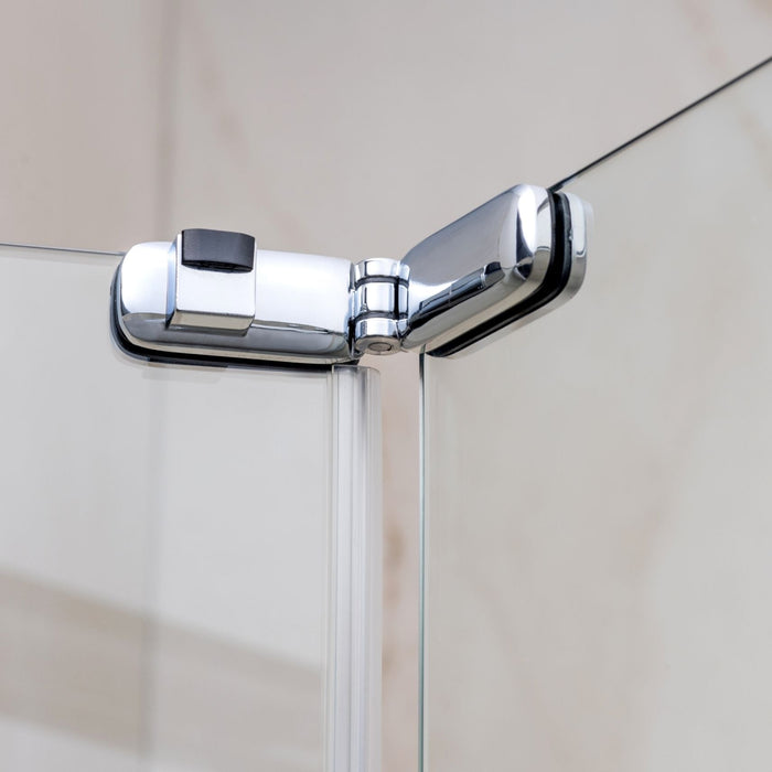 Flair Ili 6mm Hinged Offset Quadrant Shower Door
