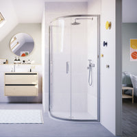 Flair Ili 6mm Hinged Quadrant Shower Door - 900mm
