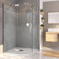 Flair Oro 8mm Hinged Offset Quadrant Shower Door