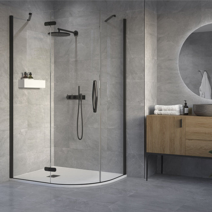 Flair Oro 8mm Hinged Offset Quadrant Shower Door