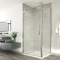 Flair Oro 8mm Hinged Shower Door with Side Panel