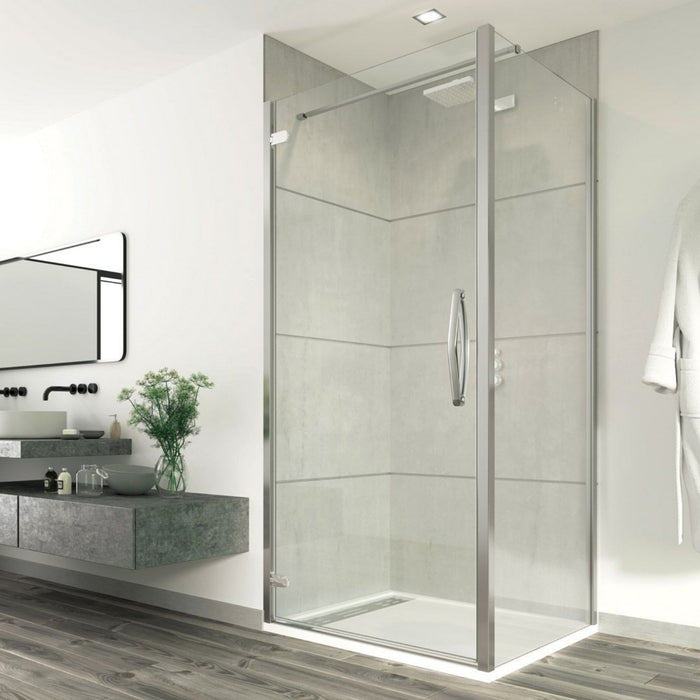 Flair Oro 8mm Hinged Shower Door with Side Panel
