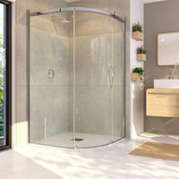 Flair Oro 8mm Sliding Offset Quadrant Shower Door