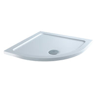 Flair Slimline Anti-Slip Quadrant Shower Tray with Waste - White