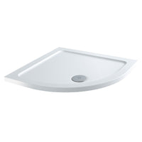 Flair Slimline Quadrant Shower Tray with Waste - White