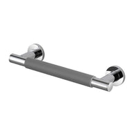 Flair Soul Straight Grab Bar with Rubber Grip - Chrome
