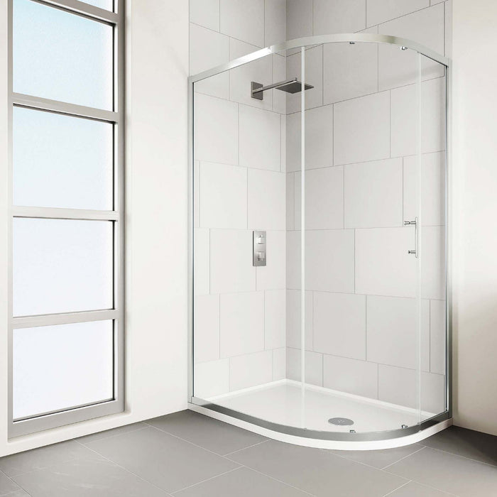 Flair Verve Pro 6mm One Door Offset Quadrant Shower Door