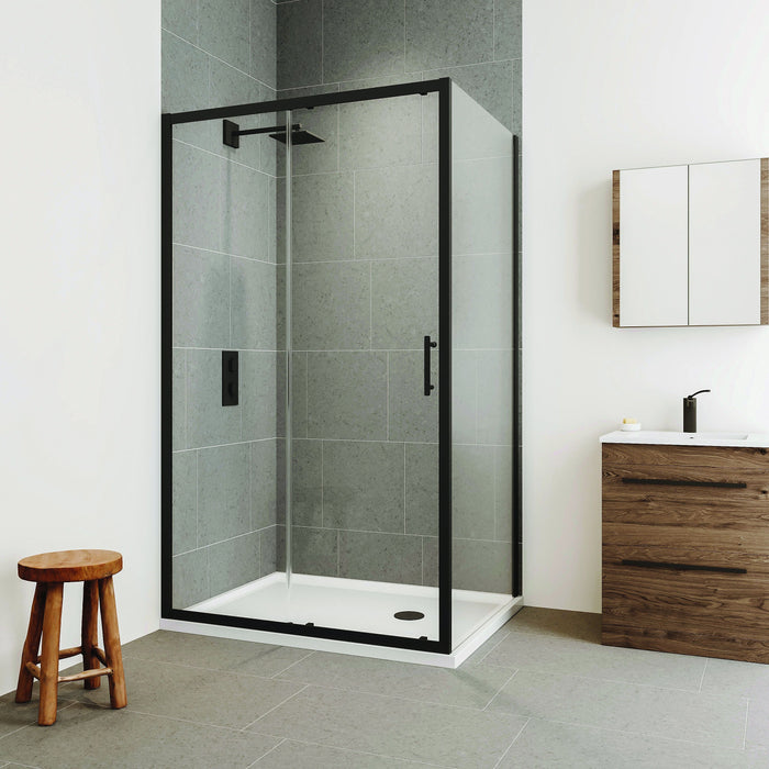 Flair Verve Pro 6mm Sliding Shower Door with Semi Framed Side Panel