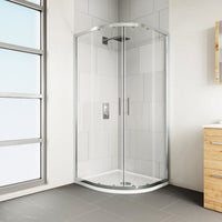 Flair Verve Pro 6mm Two Door Quadrant Shower Door - Chrome