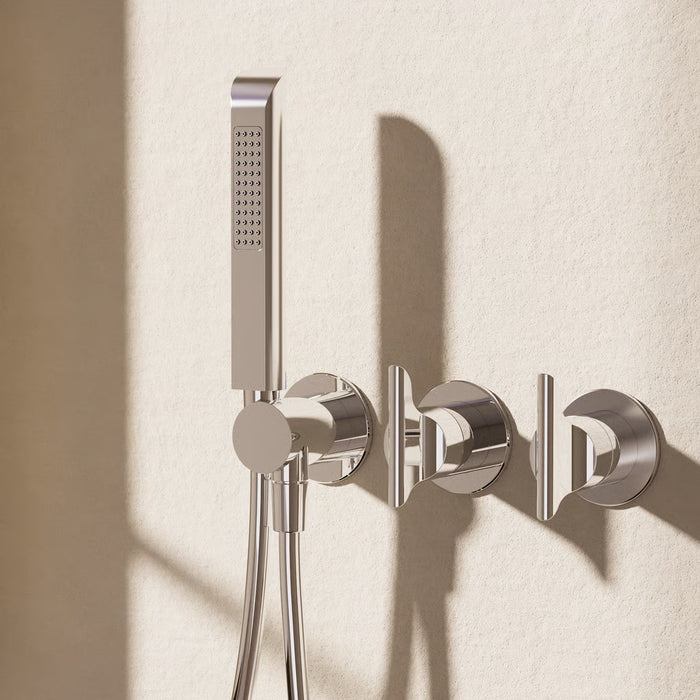 Crosswater Foile Module 2 Outlet 2 Handle Concealed Shower Valve with Handset