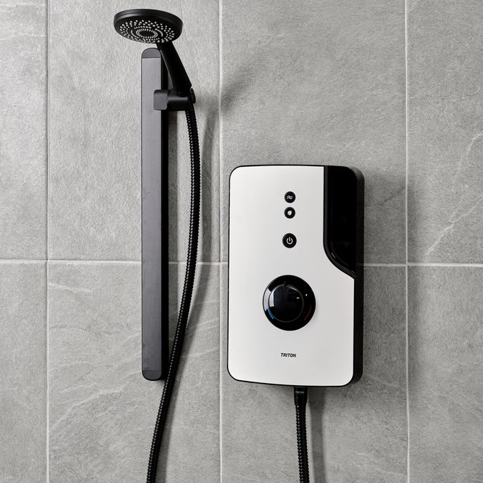 Triton ENlight 9.5kW Thermostatic Electric Shower with Back to Wall Kit