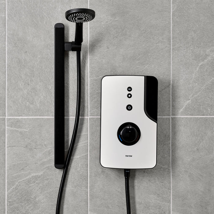 Triton ENlight 9.5kW Thermostatic Electric Shower with Back to Wall Kit