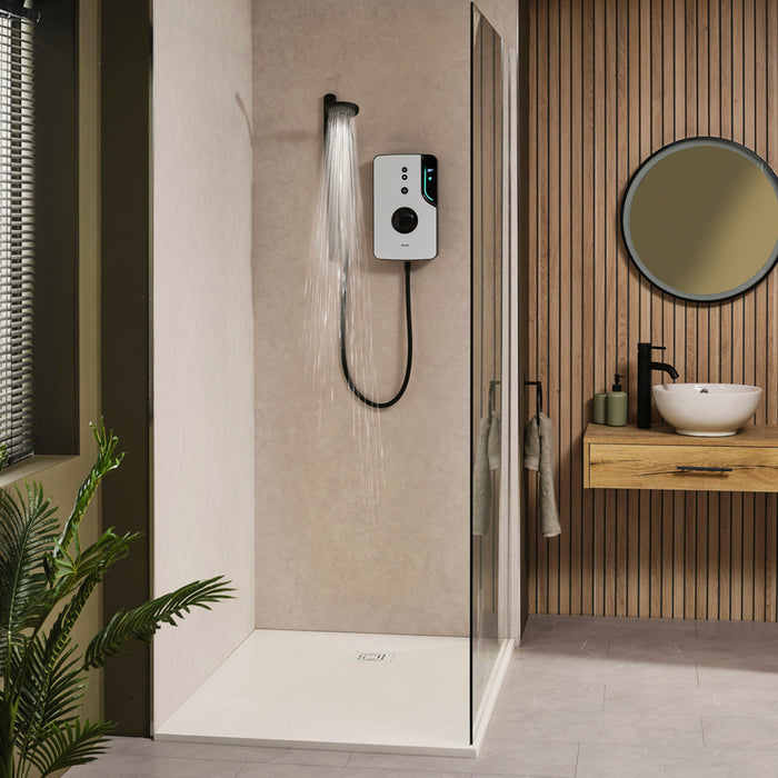 Triton ENlight 9.5kW Thermostatic Electric Shower with Back to Wall Kit