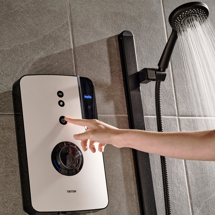 Triton ENlight 9.5kW Thermostatic Electric Shower with Back to Wall Kit