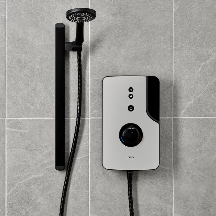 Triton ENlight 9.5kW Thermostatic Electric Shower with Back to Wall Kit