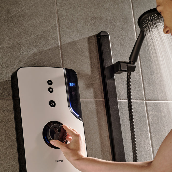 Triton ENlight 9.5kW Thermostatic Electric Shower with Back to Wall Kit