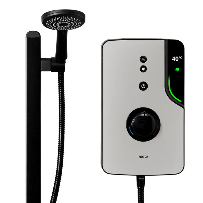 Triton ENlight 9.5kW Thermostatic Electric Shower with Back to Wall Kit