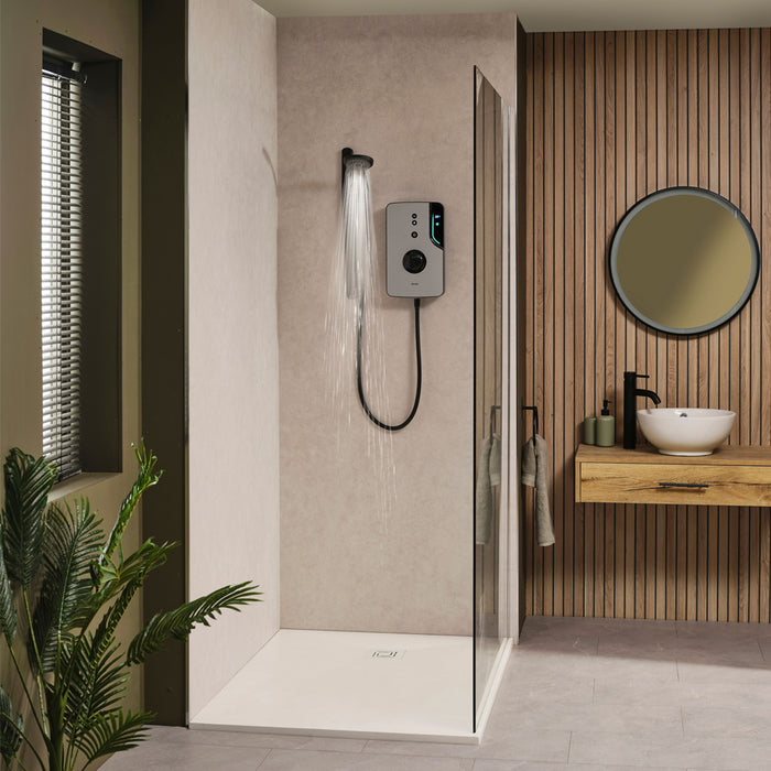 Triton ENlight 9.5kW Thermostatic Electric Shower with Back to Wall Kit