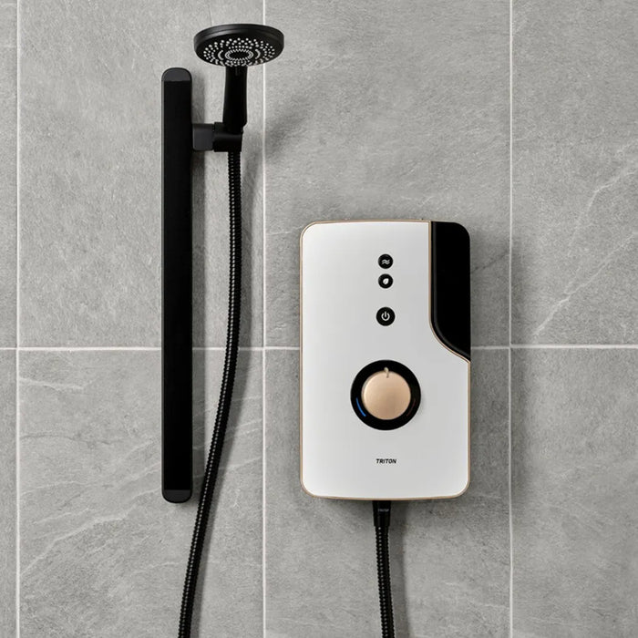 Triton ENlight 9.5kW Thermostatic Electric Shower with Back to Wall Kit
