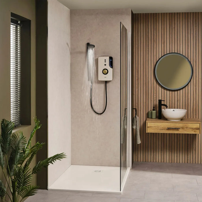 Triton ENlight 9.5kW Thermostatic Electric Shower with Back to Wall Kit