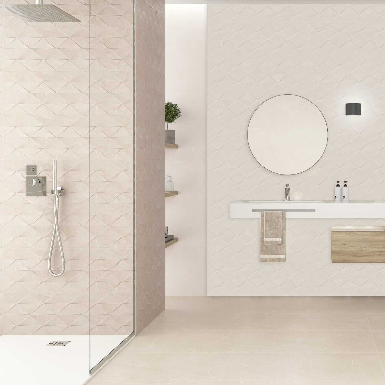 Textured & Fluted Bathroom Tiles