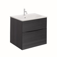Crosswater Glide II Wall Hung Vanity Unit with Matt White Basin