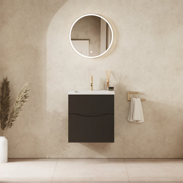 Crosswater Glide II Wall Hung Vanity Unit with Matt White Basin