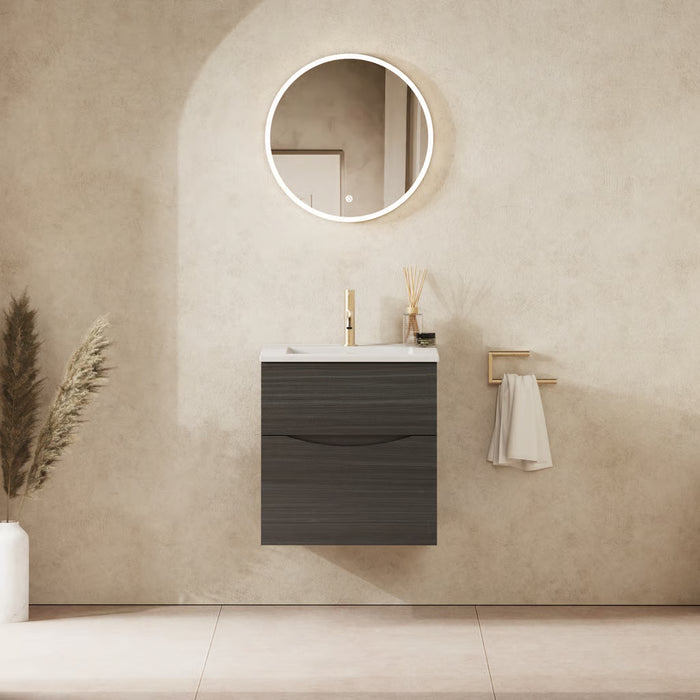 Crosswater Glide II Wall Hung Vanity Unit with Matt White Basin