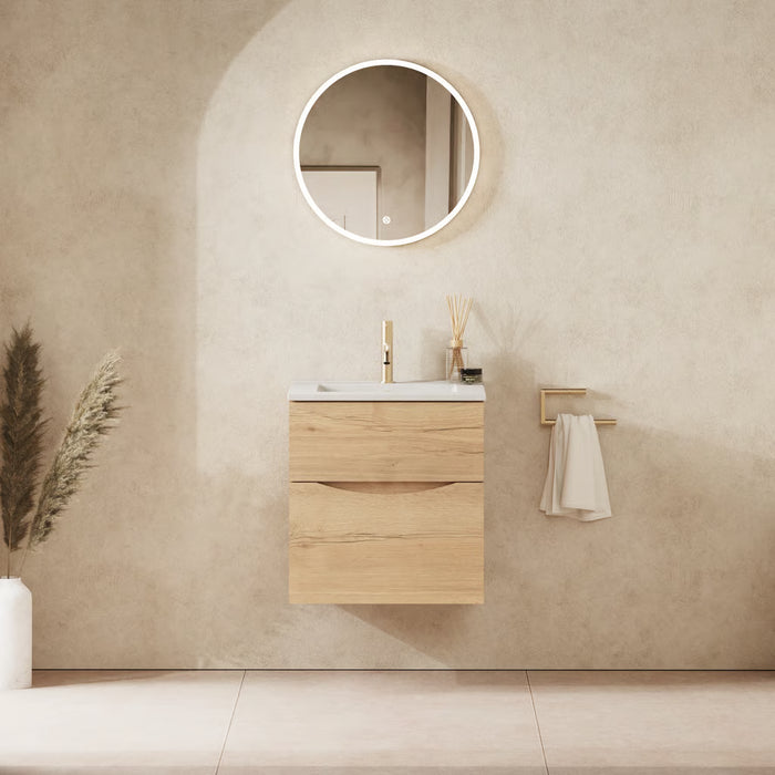 Crosswater Glide II Wall Hung Vanity Unit with Matt White Basin