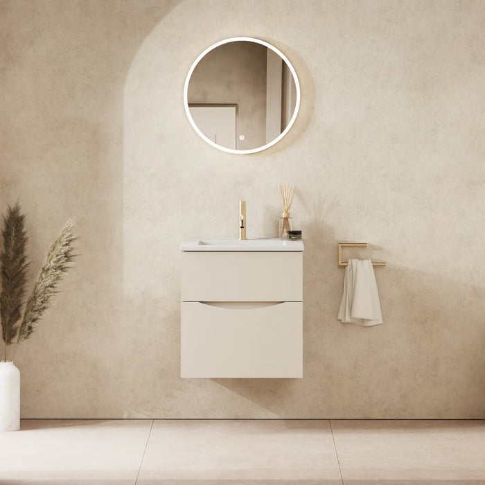 Crosswater Glide II Wall Hung Vanity Unit with Matt White Basin
