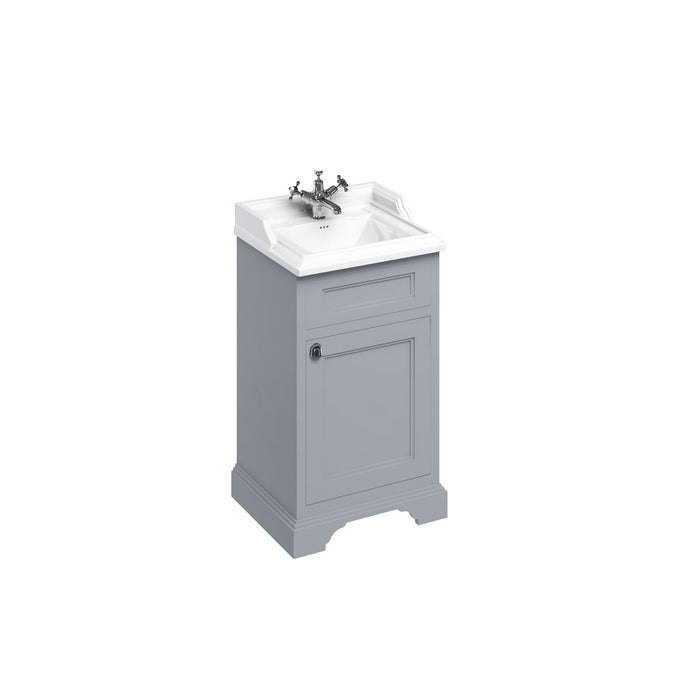 Burlington Classic 530mm 1 Door Floorstanding Vanity Unit with Basin