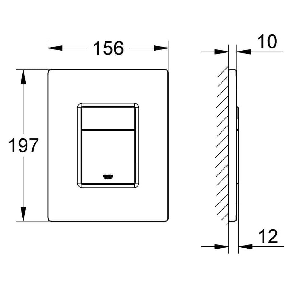 Grohe Skate Cosmopolitan Flush plate