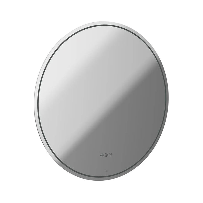 Vado Groove Round Frameless Illuminated LED Mirror with Demister
