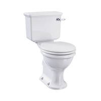 Burlington Guild Rimless Open Back Close Coupled Toilet With Lever Cistern (seat sold separately)