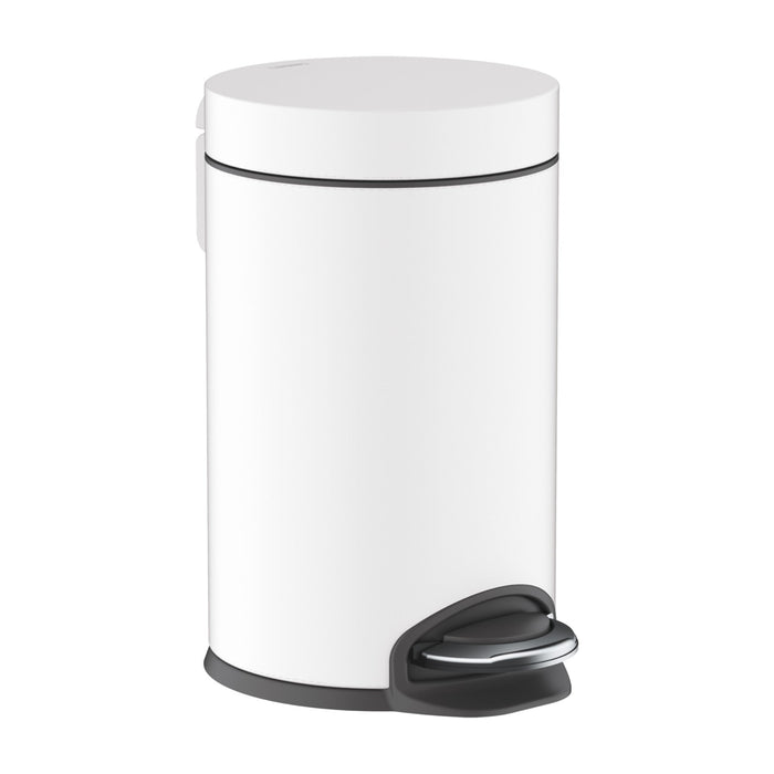 Hansgrohe AddStoris Bathroom Pedal Bin - Matt White