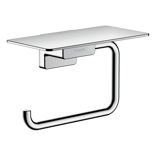 Hansgrohe AddStoris Toilet Roll Holder With Shelf - Chrome