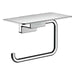 Hansgrohe AddStoris Toilet Roll Holder With Shelf - Chrome