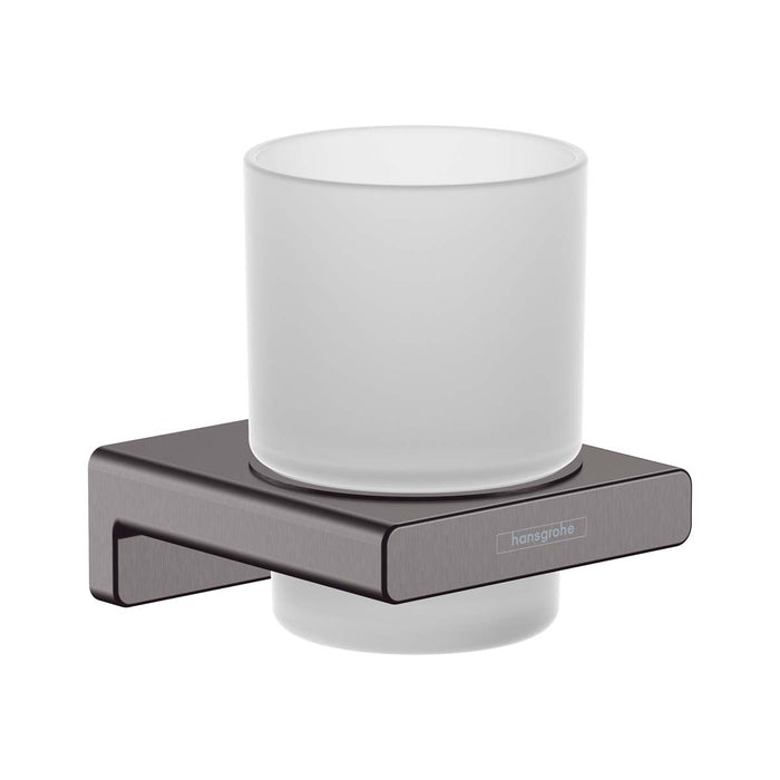Hansgrohe AddStoris Tumbler Holder - Brushed Black Chrome