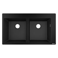 Hansgrohe S51 Double Bowl Granite Composite Kitchen Sink