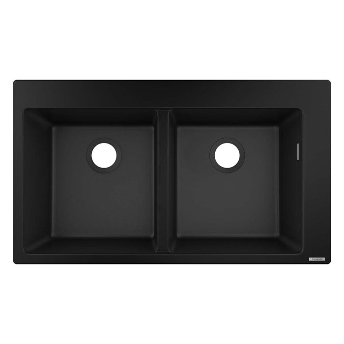 Hansgrohe S51 Double Bowl Granite Composite Kitchen Sink