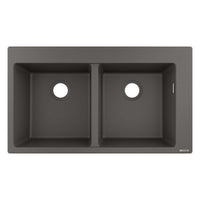Hansgrohe S51 Double Bowl Granite Composite Kitchen Sink