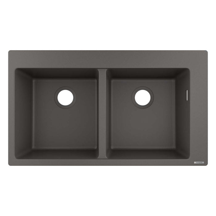 Hansgrohe S51 Double Bowl Granite Composite Kitchen Sink