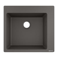 Hansgrohe S51 Granite Composite Kitchen Sink - Stone Grey