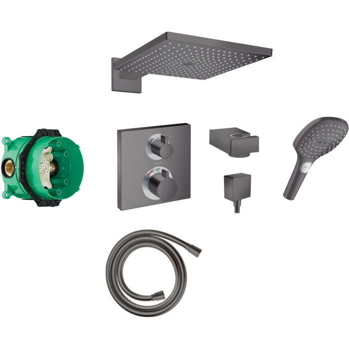 Hansgrohe Square Concealed Shower Valve With Raindance