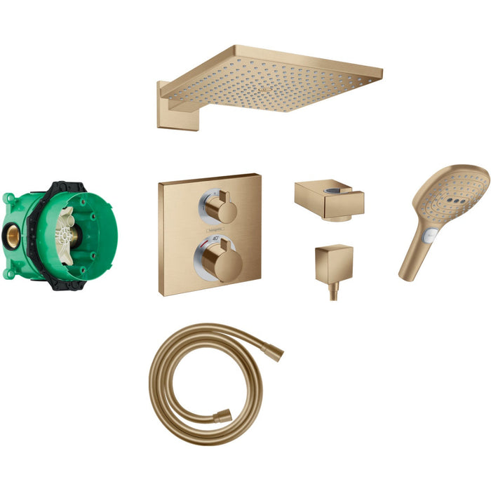Hansgrohe Square Concealed Shower Valve With Raindance