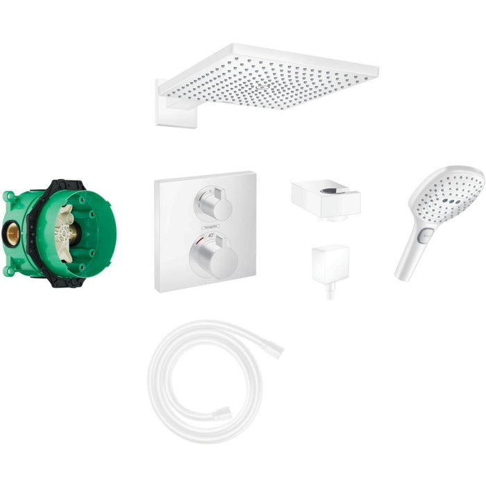 Hansgrohe Square Concealed Shower Valve With Raindance