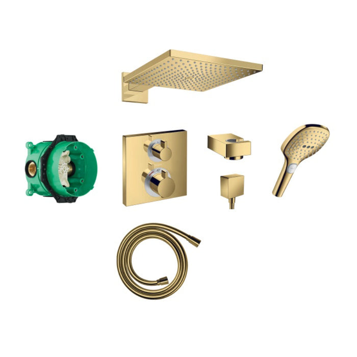 Hansgrohe Square Concealed Shower Valve With Raindance