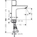 Hansgrohe Talis Select E 110 Basin Mixer Tap With Pop-Up