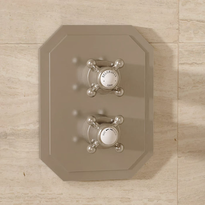 Crosswater Belgravia Multi-Flow 2 Outlet Thermostatic Concealed Shower Valve With Crossbox