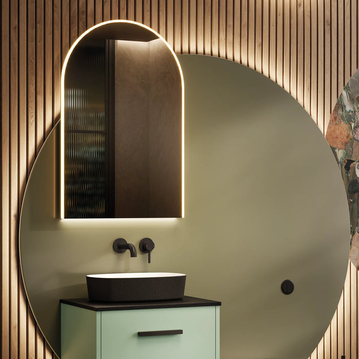 HiB Alba Arch Illuminated LED Mirror - 1200mm - Illuminated